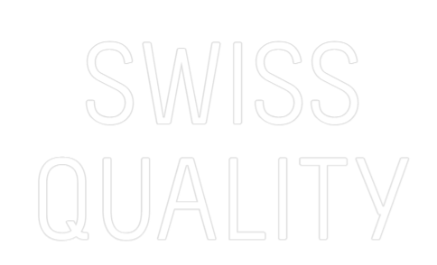 Enseigne au néon personnalisée SWISS
QUALITÉ