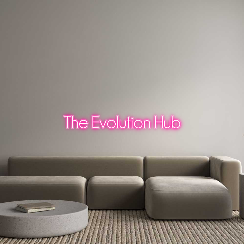 Enseigne au néon personnalisée The Evolution...